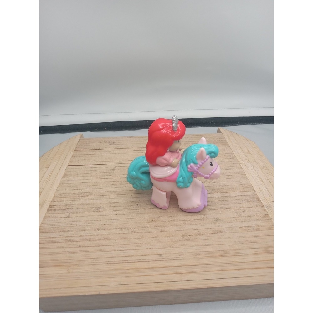 Little People Klip Klop Disney Princess Ariel Little Mermaid Pink Blue Horse - Picture 2 of 10